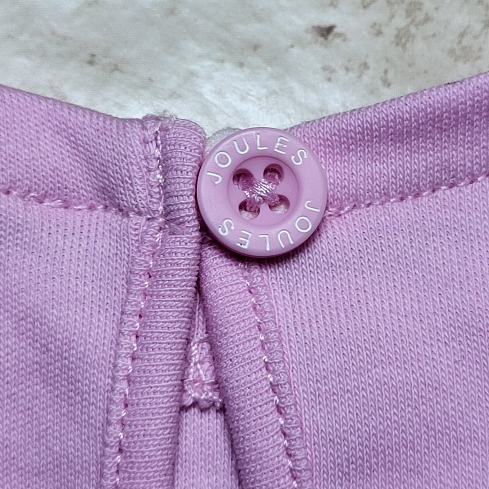 Joules Paula Beach Bunny Pink Shirt Solid & Striped Pant 3 piece month to 10 # - Picture 5 of 16